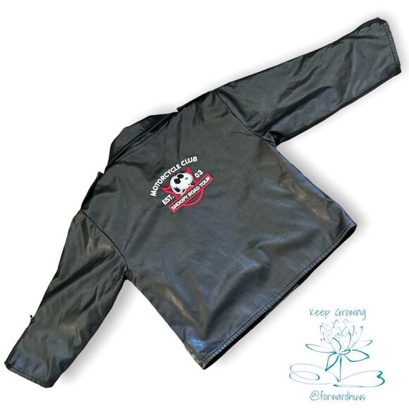 Peanuts Snoopy Motorcycle Style Jacket 4T - Picture 6 of 12